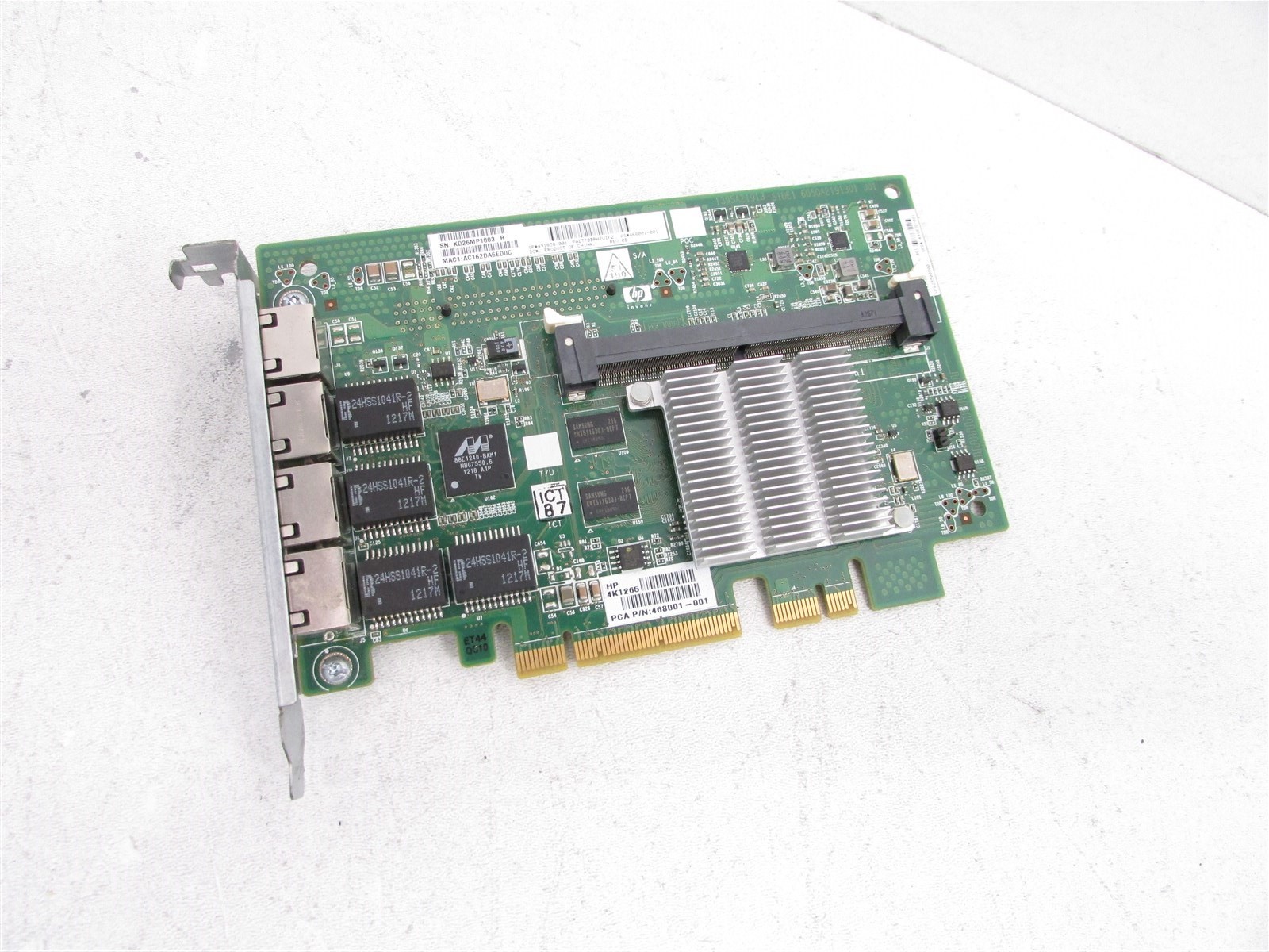 HP NC375T Quad Port PCIe Gigabit Server Netzwerk Karte 539931-001 491176-001