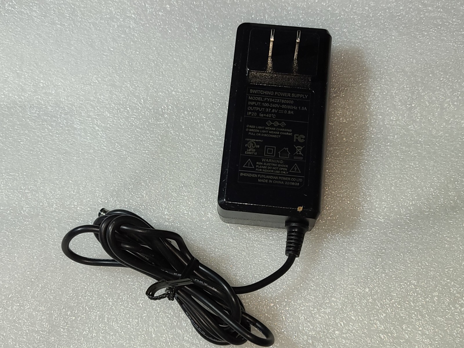37.8v 0.9a Ac Adapter Power Supply