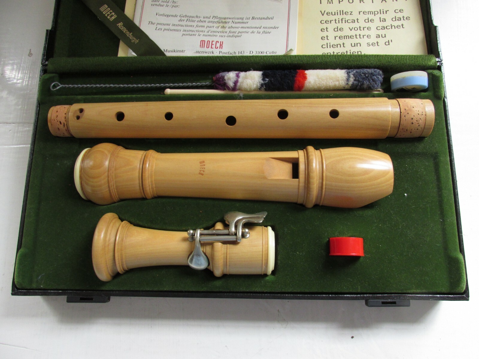 Moeck Rottenburgh Tenor Recorder, Boxwood, No. 349a