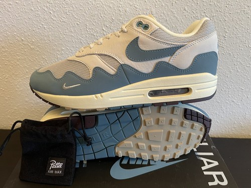 New Nike x Patta Air Max 1 Noise Aqua DH1348-004 Men's size
