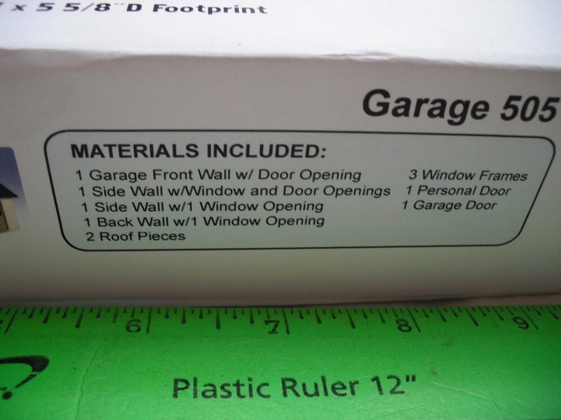 Ameri-Towne 505 Garage, Single Stall, OGR Publishing, Building Model Kit,O Scale
