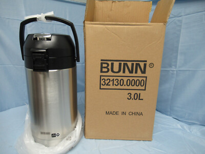 BUNN 32130.0000 Satinless Steel 3.0 Liter Lever-Action Airpot