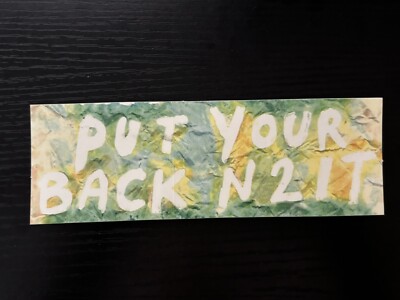 2012 Perfume Genius Put Your Back N 2 It Promo Sticker 