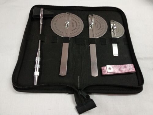  Goniometer Set Of 3 Pc Made Stainless Steel With Hammer and Measuring Tape 