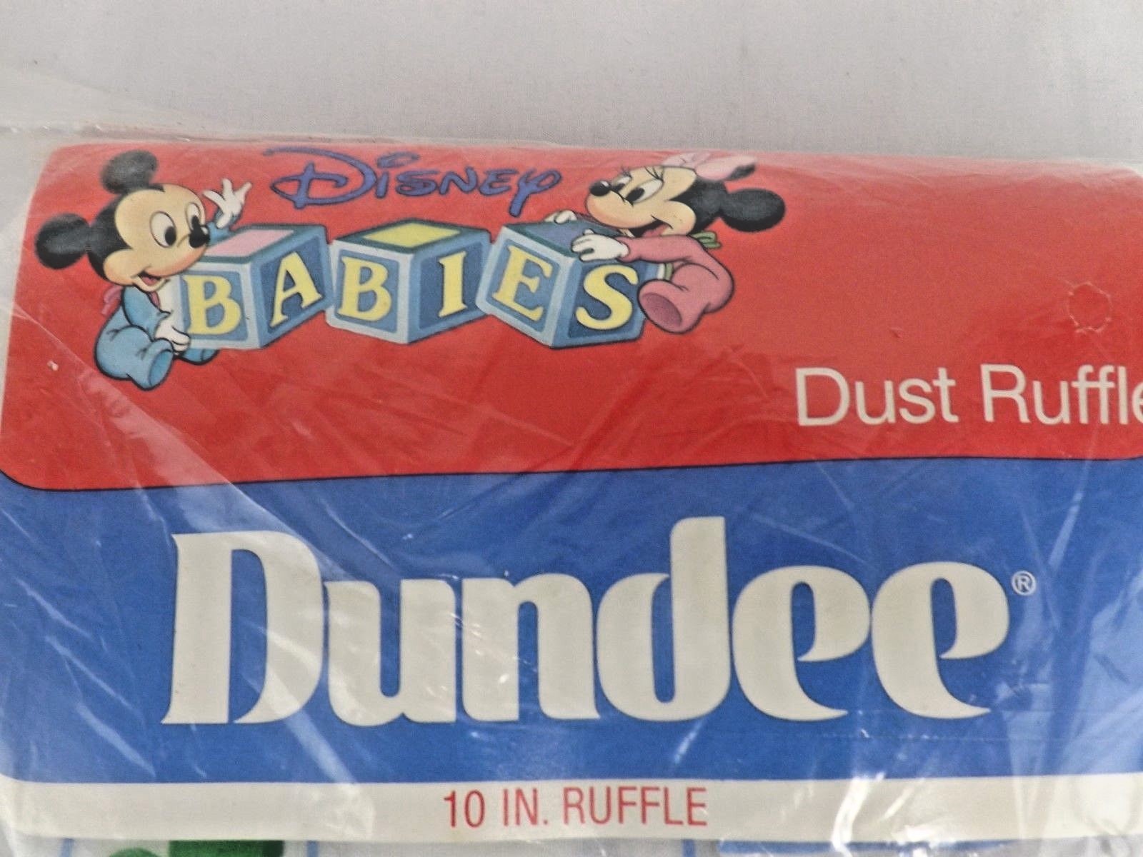 Vintage 1984 Dundee Disney Babies Dust Ruffle New In Package