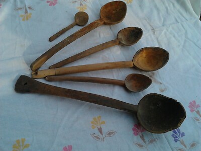 Vintage Hand Carved Wooden Spoon