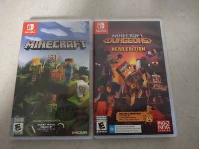 Minecraft - Nintendo Switch & Minecraft Dungeons Hero Edition Bundle! 