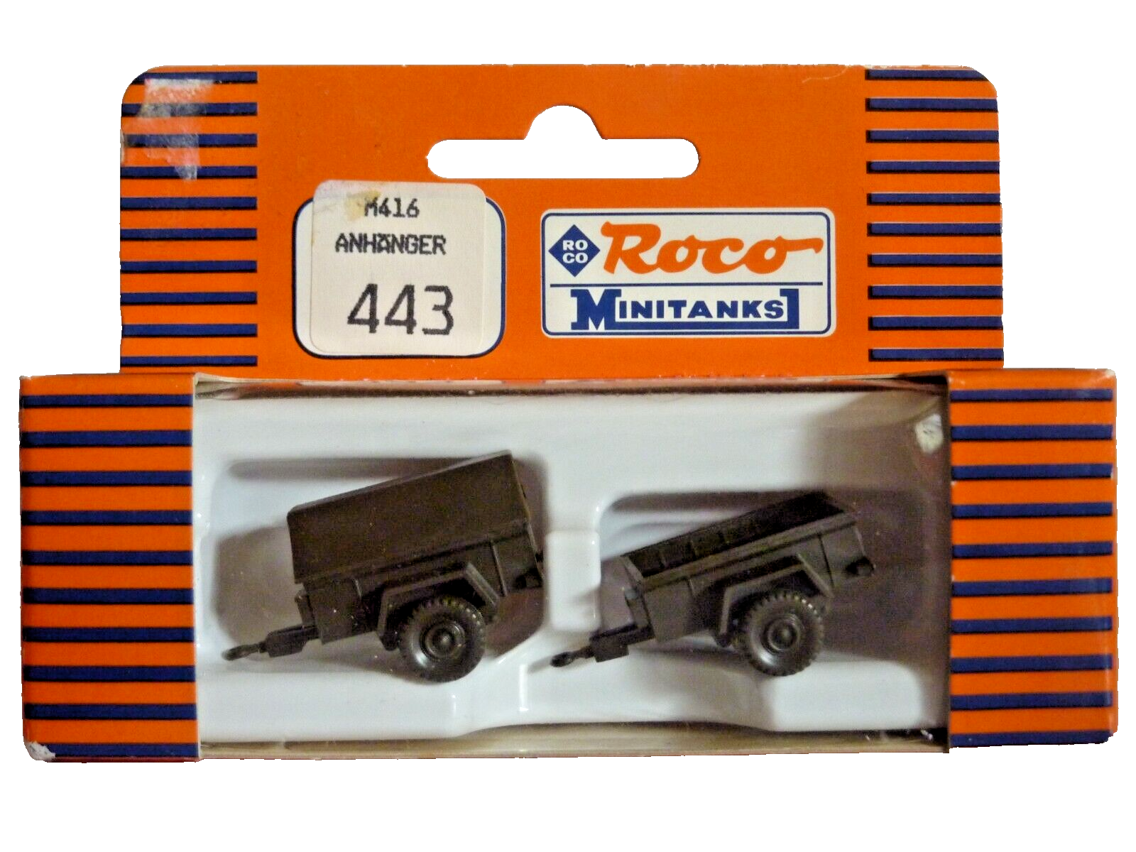 ROCO MINITANKS H0 1:87 443 M416 0,25 T ANHÄNGER 0,25 TO