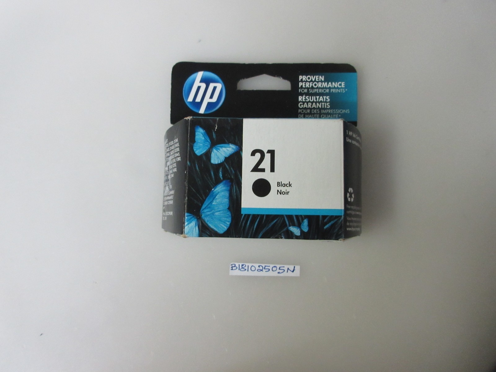 HP 21 Black Ink Cartridge. Exp May 2018