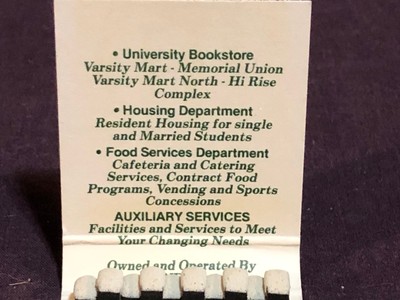 Matchbook NDSU Fargo ND 1983 Football National Champs