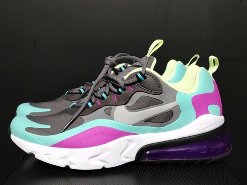 NIKE AIR MAX 270 React Youth 6.5Y/Women's 8 Gunsmoke/Reflect