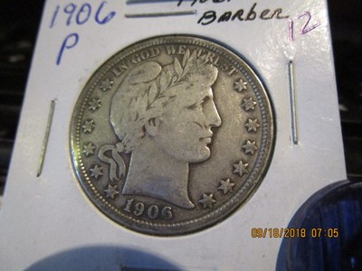 1906-P Barber Half  F