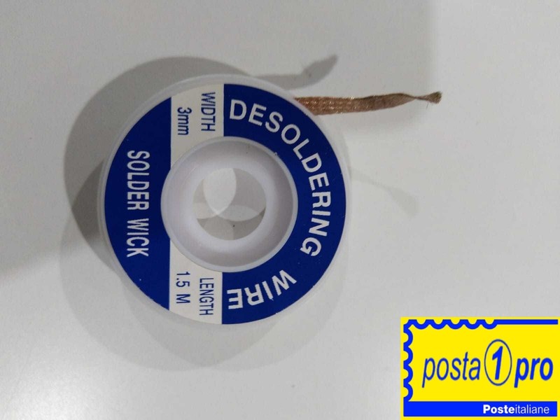 Treccia 3mm Trecciola Dissaldante Lunga 1.5mt Autodecapante Keep By Elcart