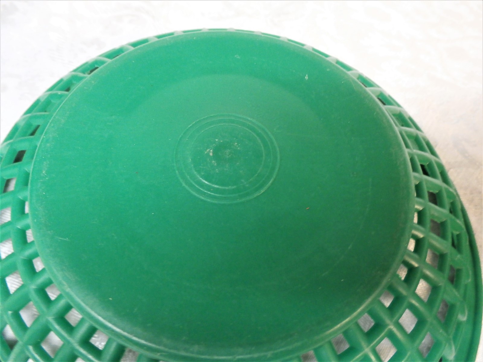 Set of 2 Green Plastic Snack Baskets 8