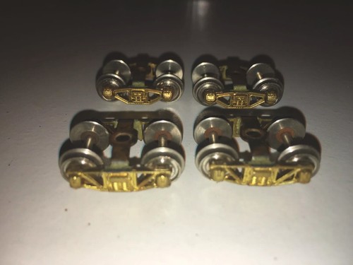 HO scale brass trucks for model railroad