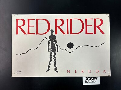 Red Rider Neruda Very Rare Original Promotional Poster (1983) RARE