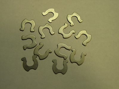 12 (one dozen) Steel 480-18 RETAINING CLIPS FOR LIONEL TRUCKS