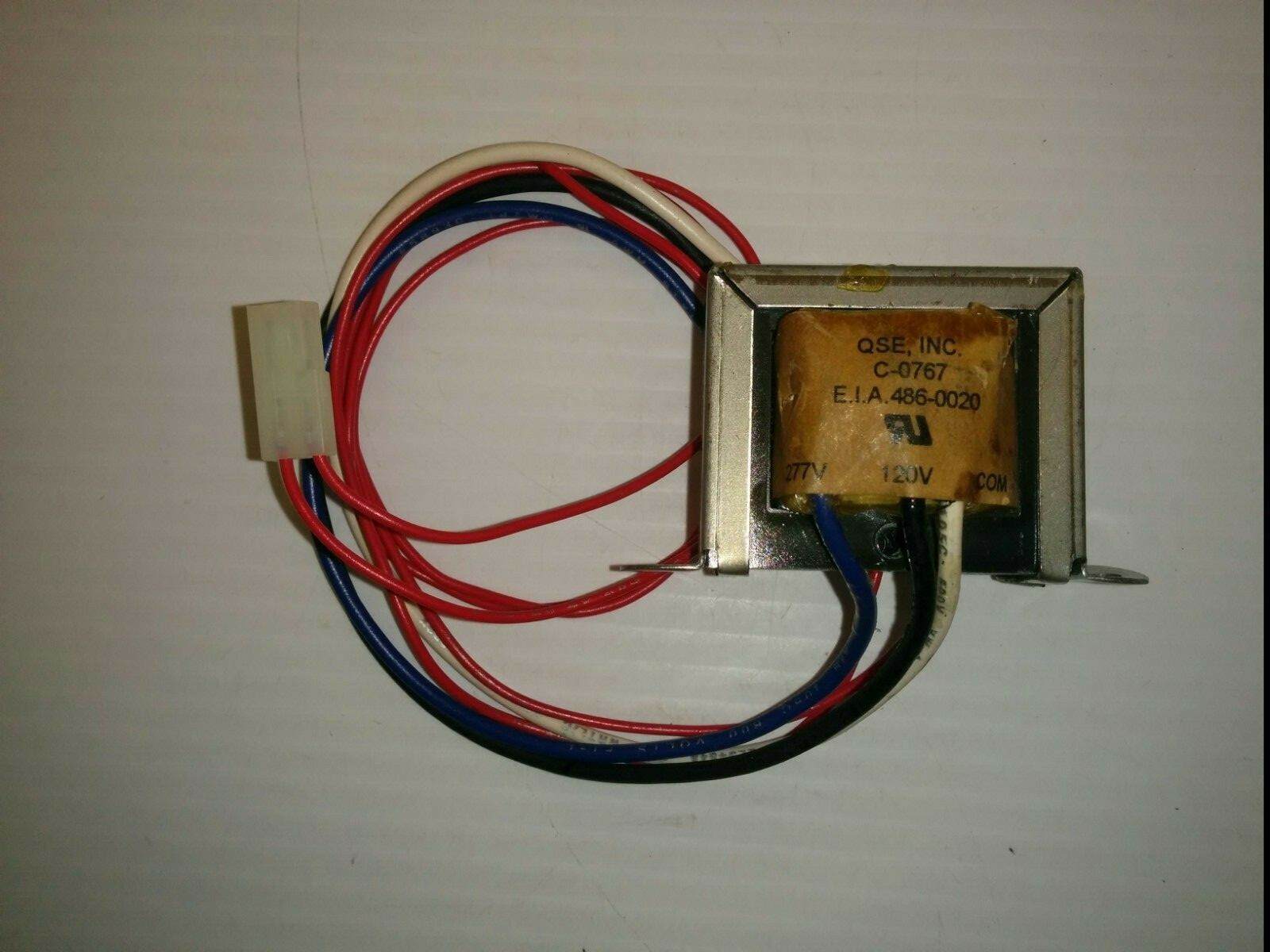 QSE, INC TRANSFORMER, C-0767, E.I.A. 486-0020, 277V 120V QSE, INC TRANSFORMER, C-0767, E.I.A. 486-0020, 277V 120V