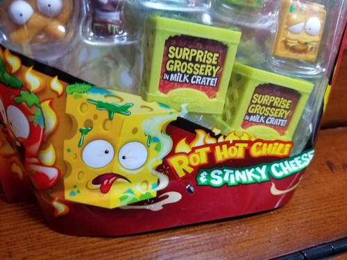 New THE GROSSERY GANG Trash Pack 10 PACK CORNY CHIPS Rot Hot Chili/Stinky Cheese