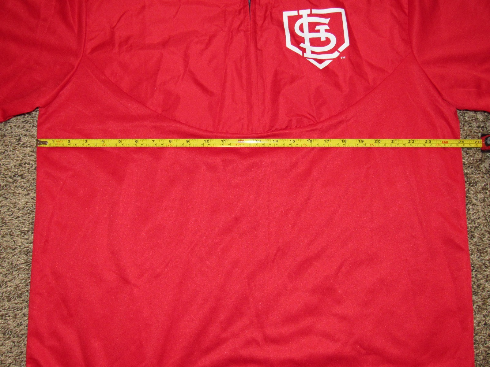 ST. LOUIS CARDINALS SGA WARM UP BATTING PRACTICE PULLOVER WINDBREAKER SIZE XL