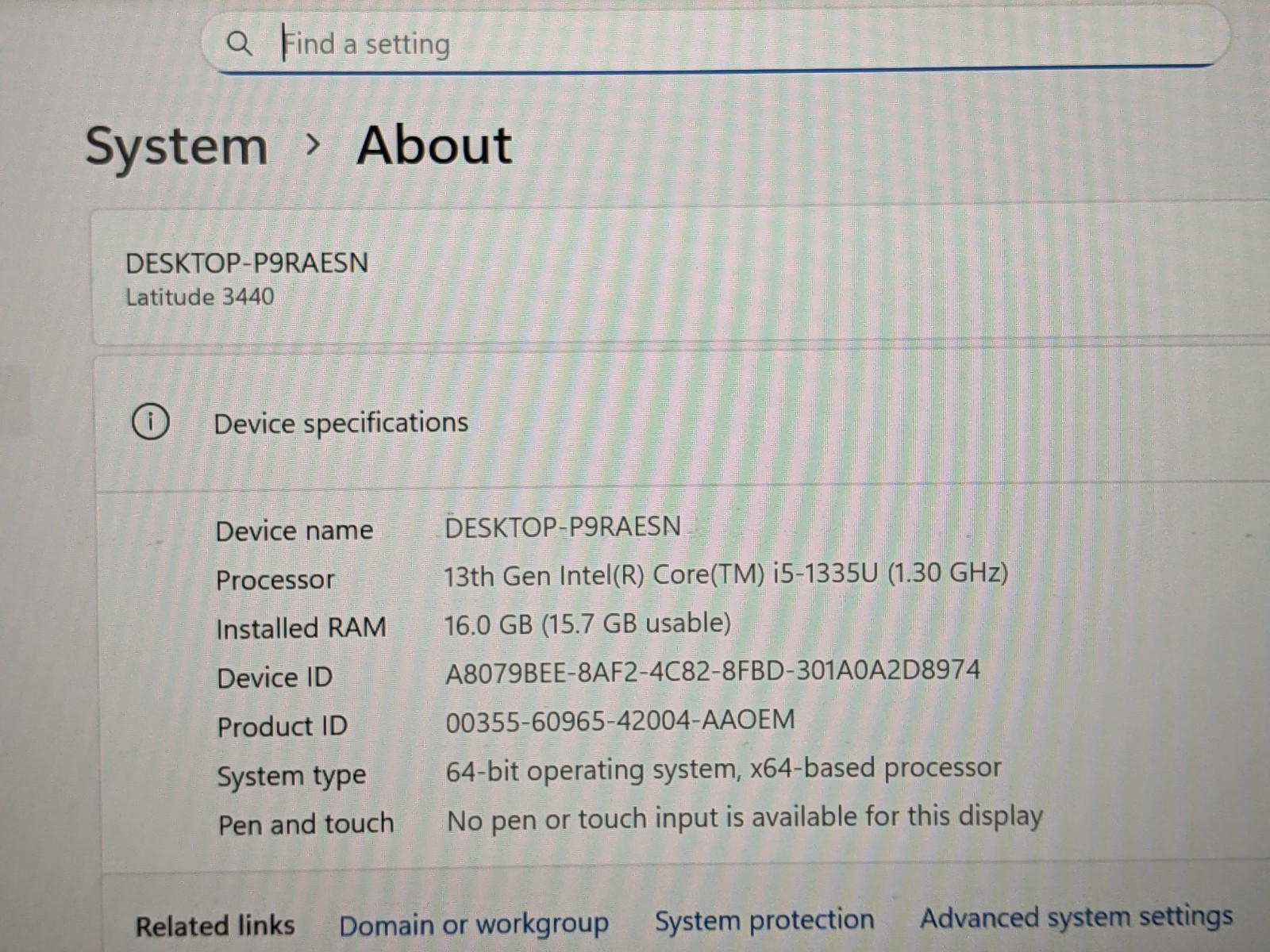 Dell Latitude 3440 14" FHD i5-1335U 16GB RAM 256GB SSD Win 11 Pro - Thumbnail 16