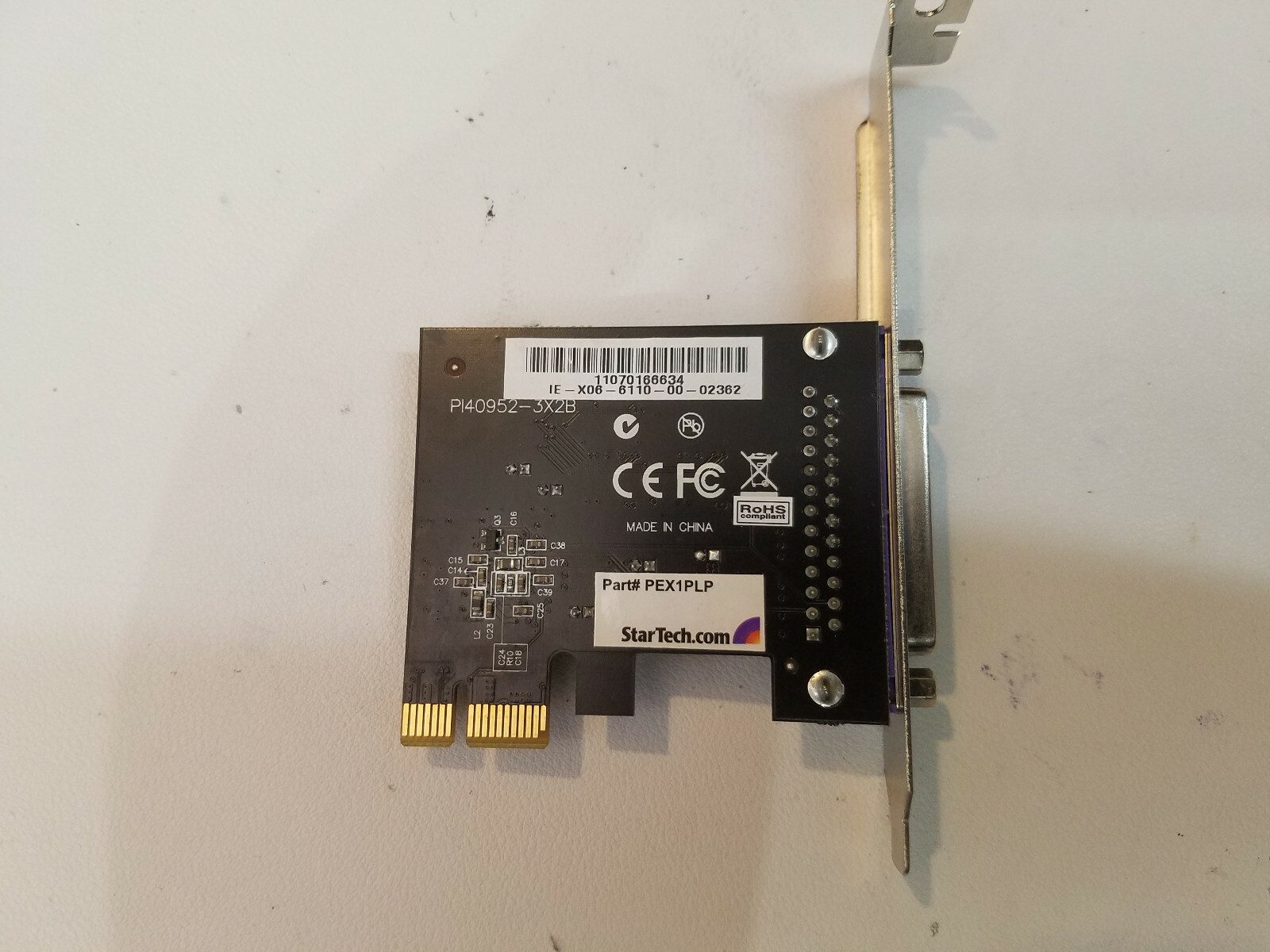 StarTech PCI-e PEX1PLP Parallel Adapter Card