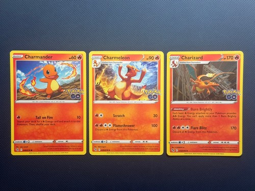 Charizard 010/078 Holo Rare & Charmeleon Charmander Pokemon