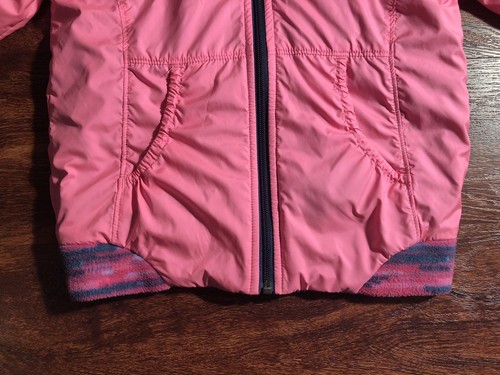 THE NORTH FACE Youth Girl's Pink/Purple Reversible Winter Jacket Size Medium Reg