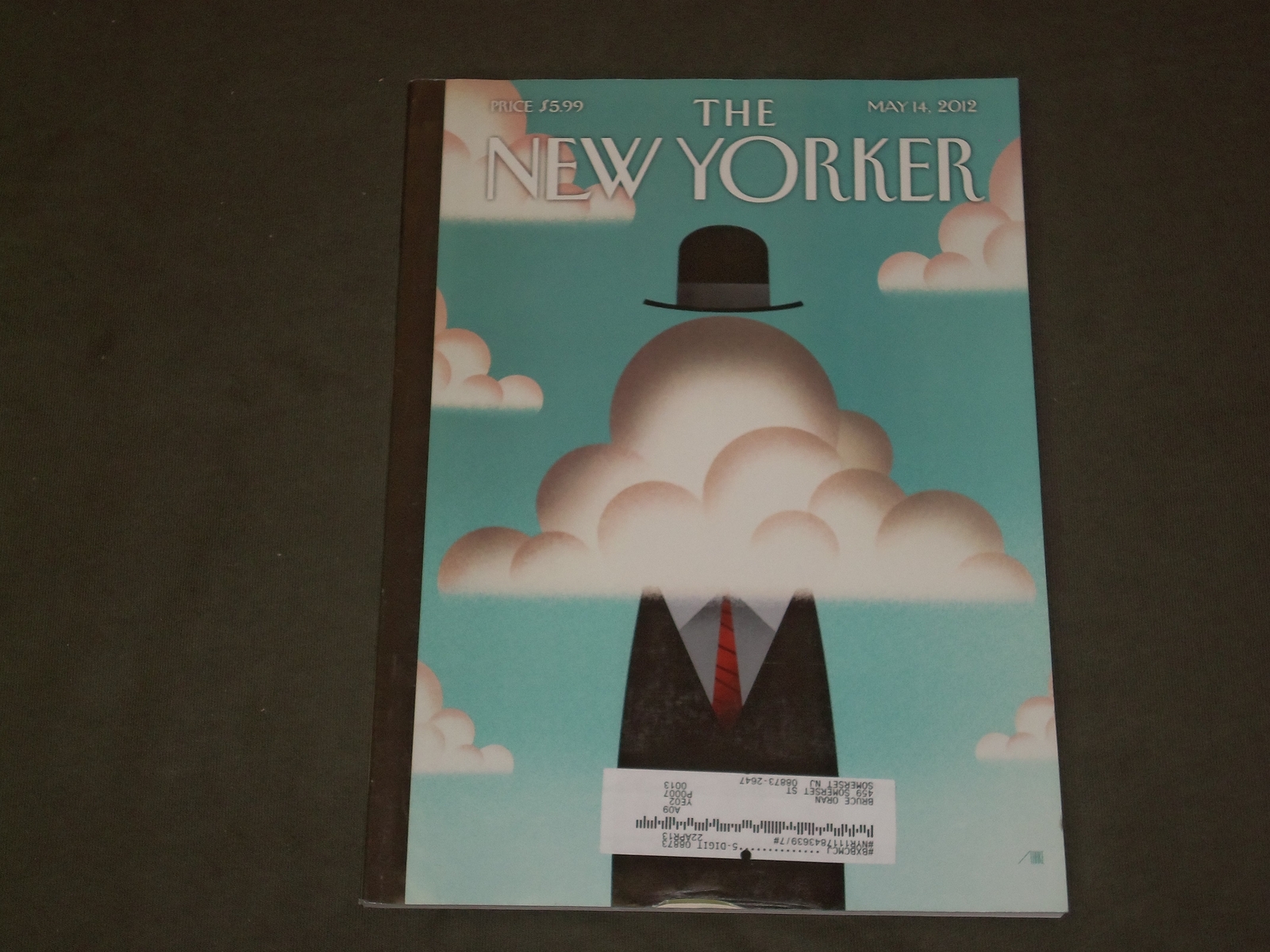 12water stories magazine 冬号 No.2 2012 JULY 2 THE NEW YORKER MAGAZINE - ILLUSTRATED COVER - NY