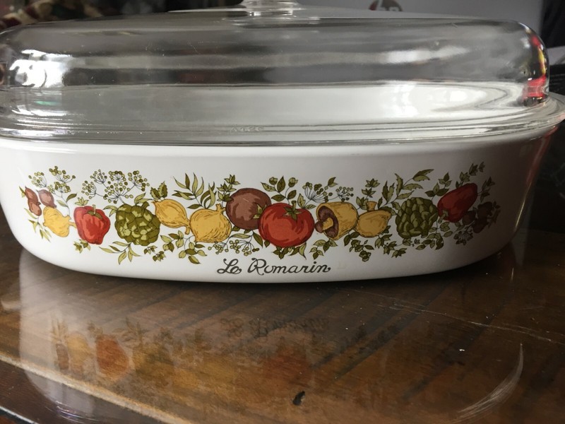 Vintage 1970's Rare Spice of Life Le Romarin Casserole Dish