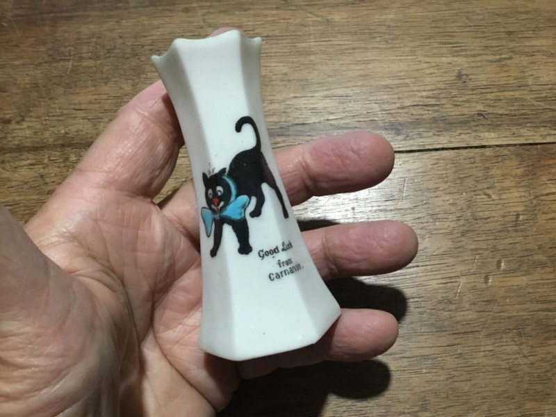 Petit Vase Soliflor Chat Good Luck From Carnarvon Alexandra China