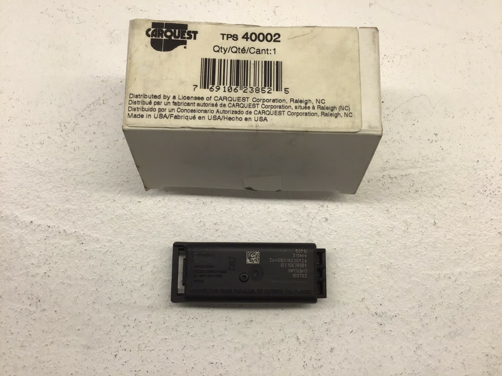 Ford Lincoln Mercury TPMS Tire Pressure Monitor Sensor Carquest 40002