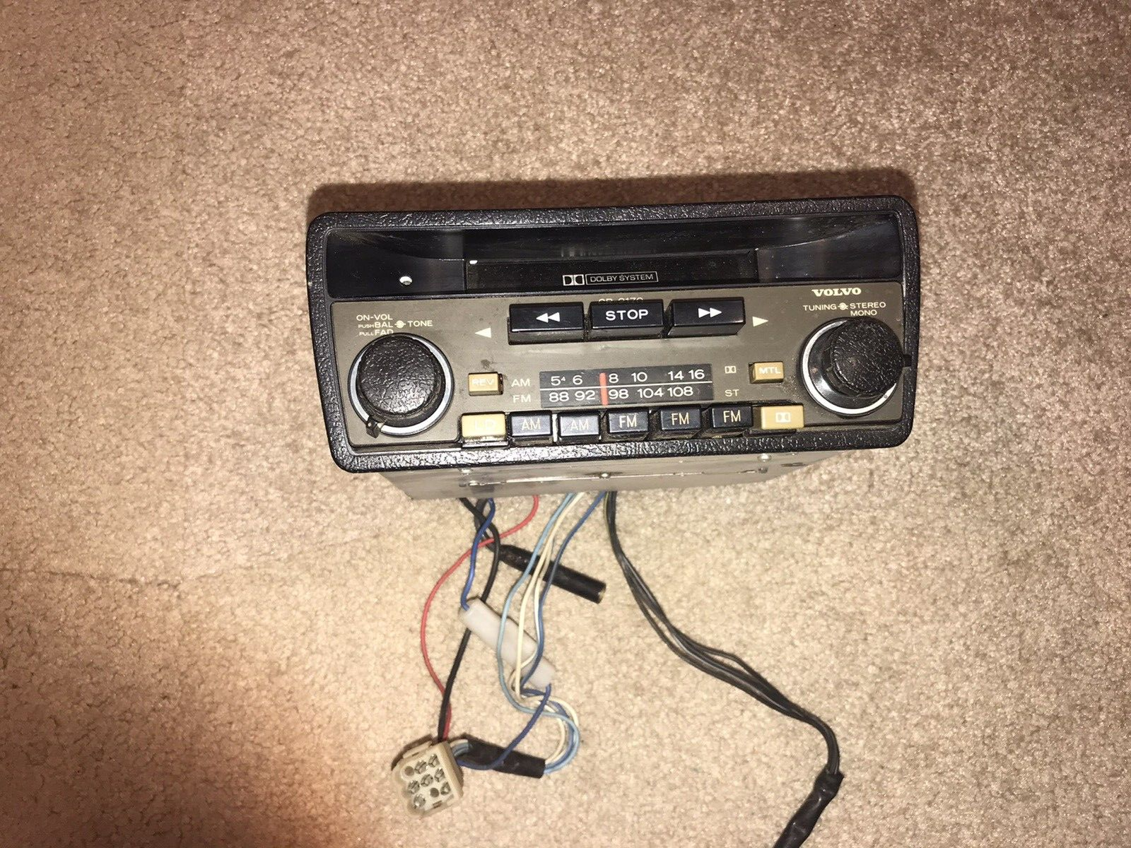 1983 Volvo 240 260 OEM Vintage Lower Dash Pocket Radio