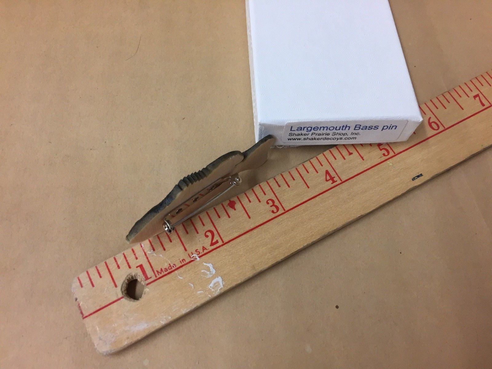 Largemouth Bass Lapel Pin/Hat Pin with gift box