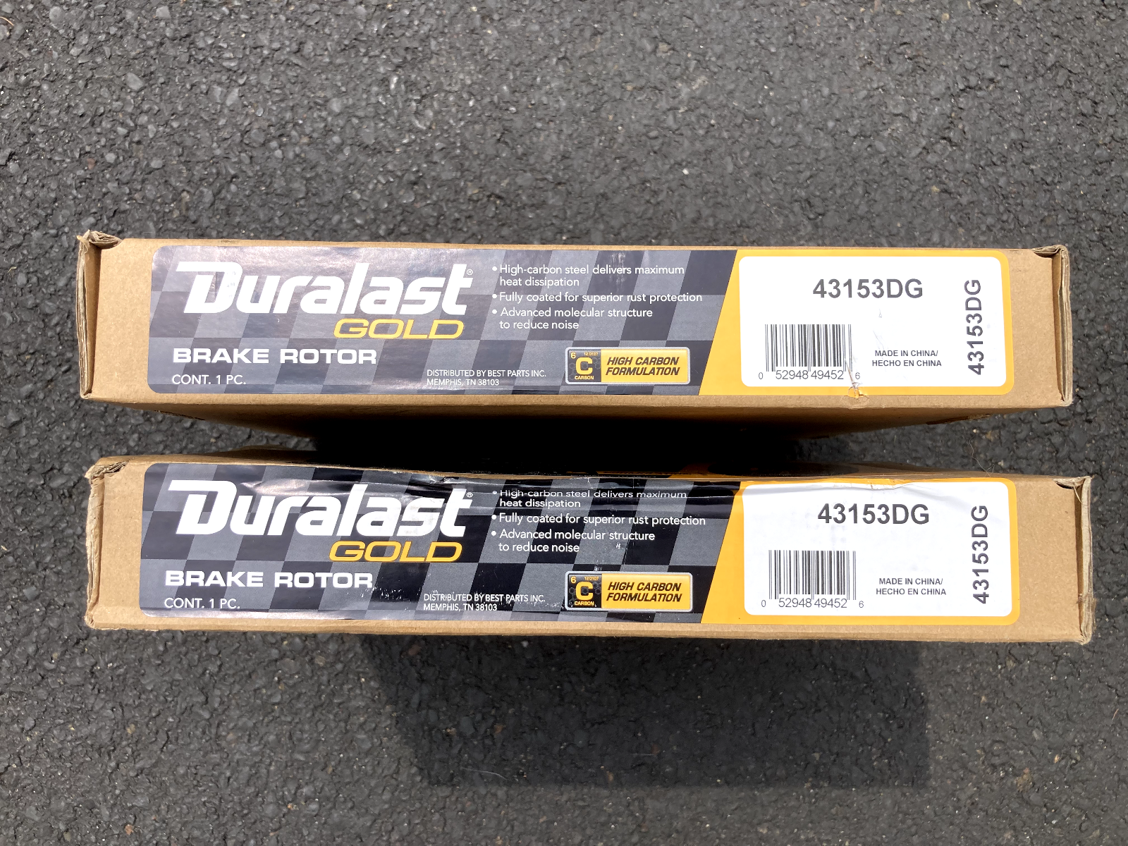Duralast Gold Brake Rotors 43153DG (set of 2)