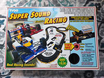 Tyco Supersound  Electric Racing Set Magnum 440 X2 Original w/New Cars in box!