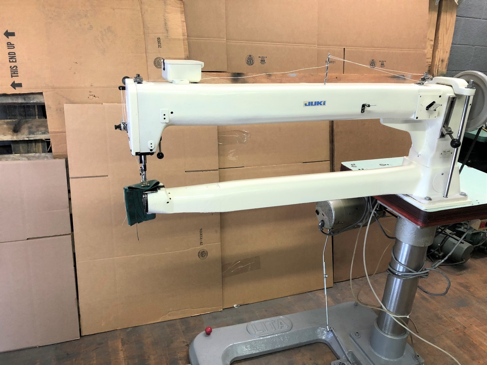 JUKI EXTRA HEAVY DUTY  LONG CYLINDER WALKING FOOT 110V INDUSTRIAL SEWING MACHINE