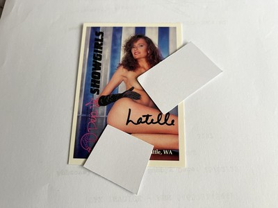 VINTAGE SHOWGIRLS DEJA VU LATELLE #18 Trading Card 1990