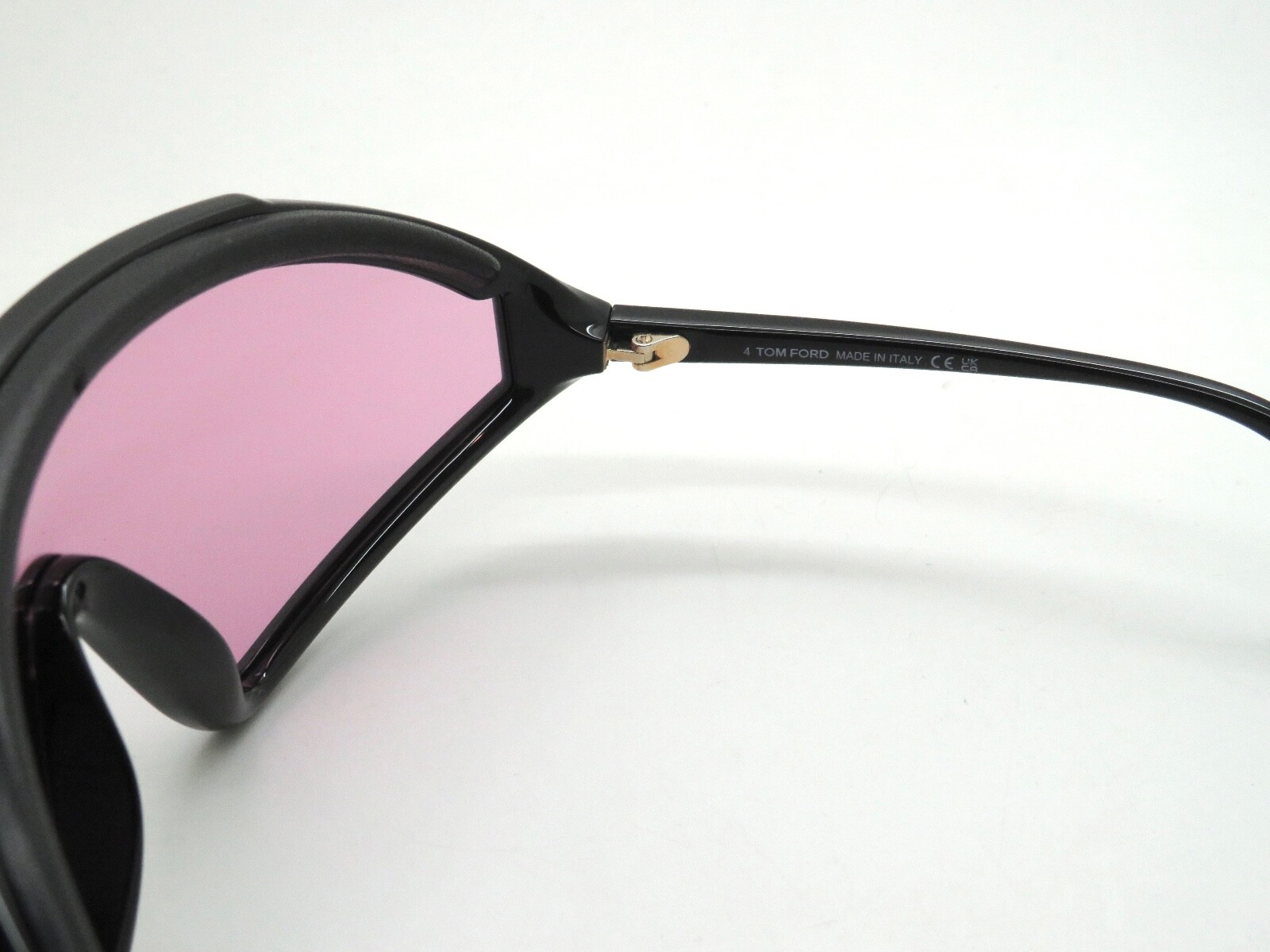 Pre-owned Tom Ford Lorna Ft 1121 01e Black/violet Ski Shield Sunglasses In Purple