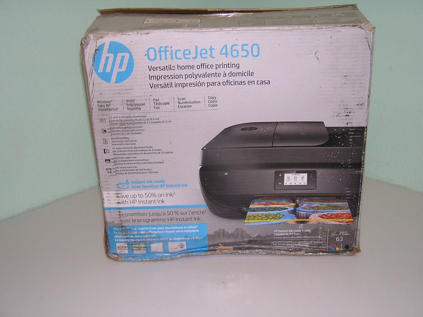 HP OfficeJet 4650 All-in-One Inkjet  Printer Wireless, Print