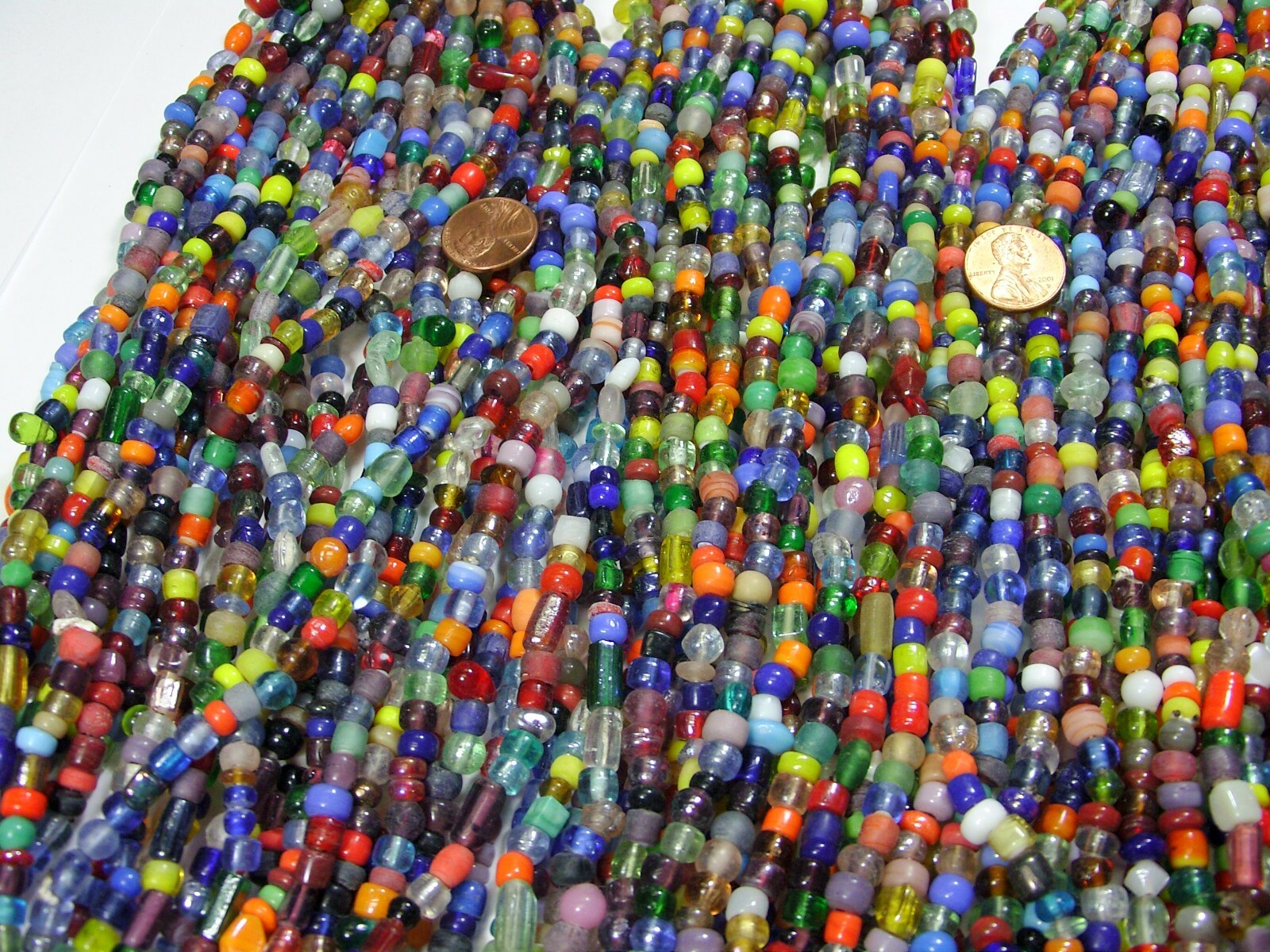4 Pounds Assorted India Handmade Spacer Glass Beads Wholesale Bulk Lot (TD-71)