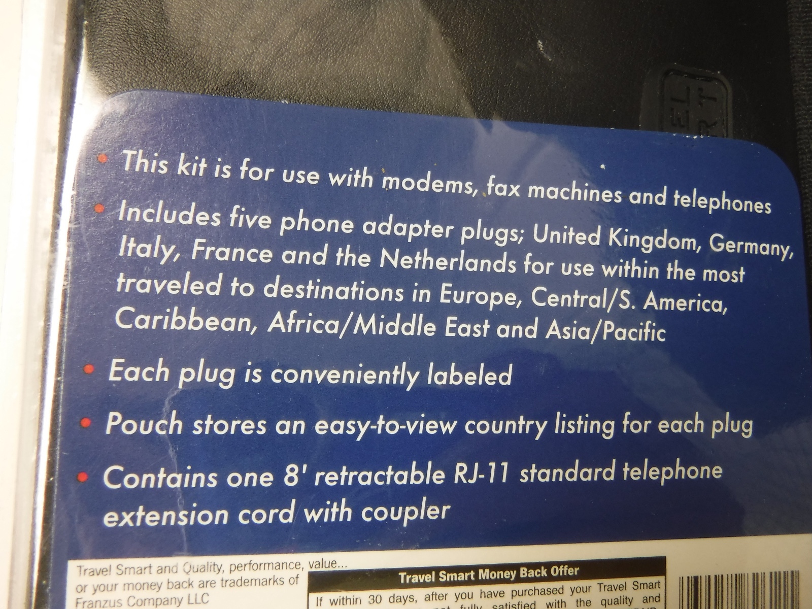 New Travel Smart Telephone Adapter Plug Kit TSM-628TP