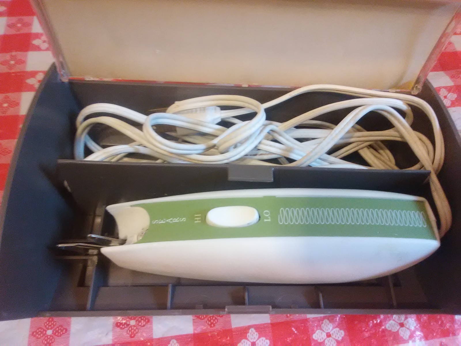 Vintage Sears 3 Speed Electric Scissors Original Case )(*^@@D4