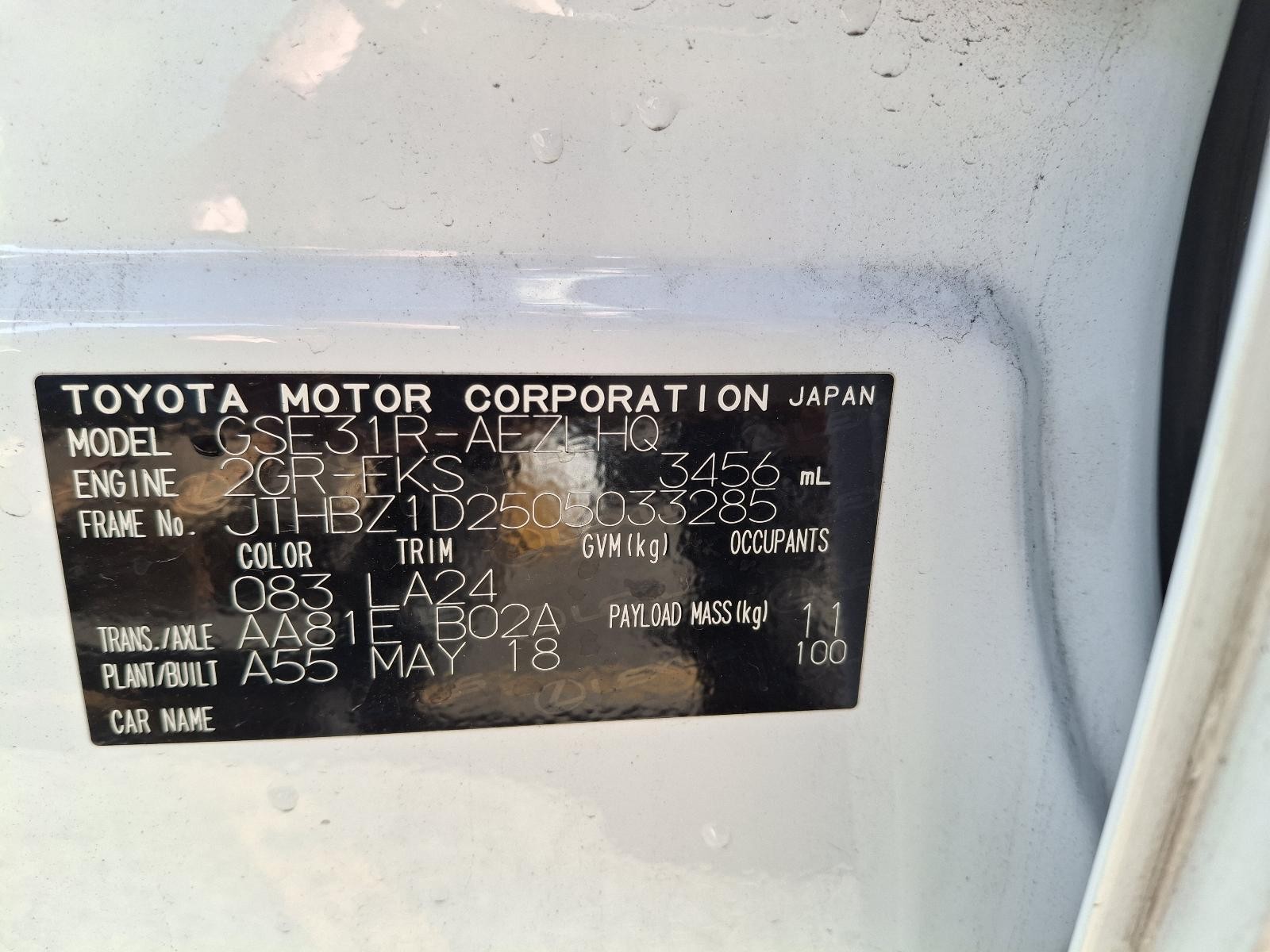 LEXUS IS30 SERIES 2013-2025 LEFT REAR WND REG/MOTOR XE30, 07/13- - thumbnail 7