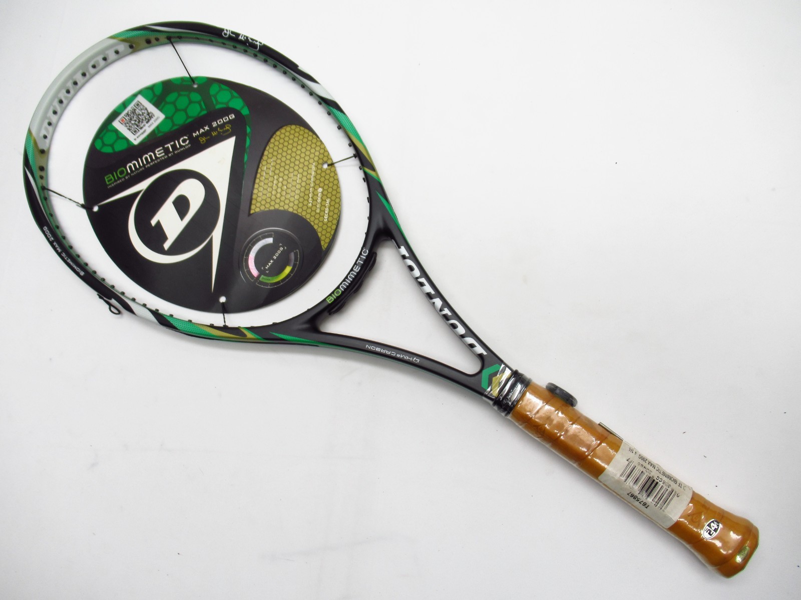 NOS* 2012 DUNLOP BIOMIMETIC MAX 200G TENNIS RACQUET (4 1/4