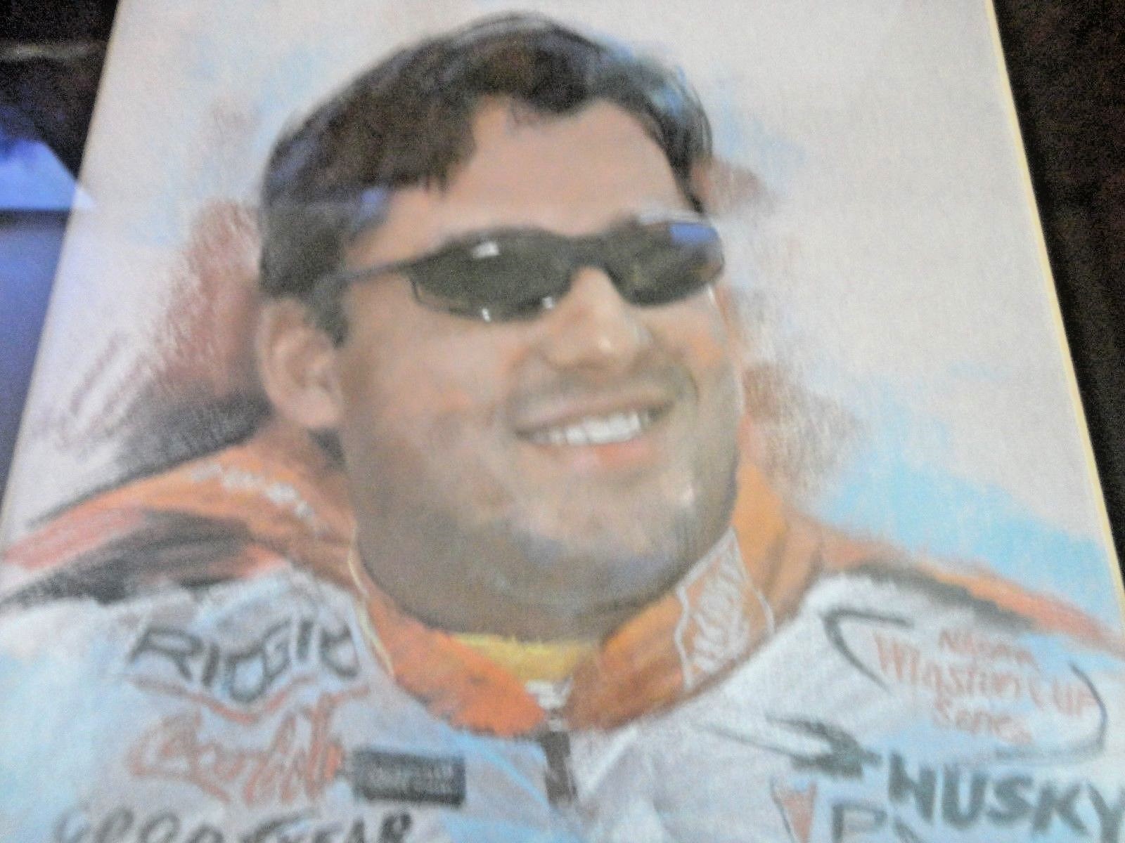 TONY STEWART FRAMED PICTURE PORTRAIT DRAWING #20 18