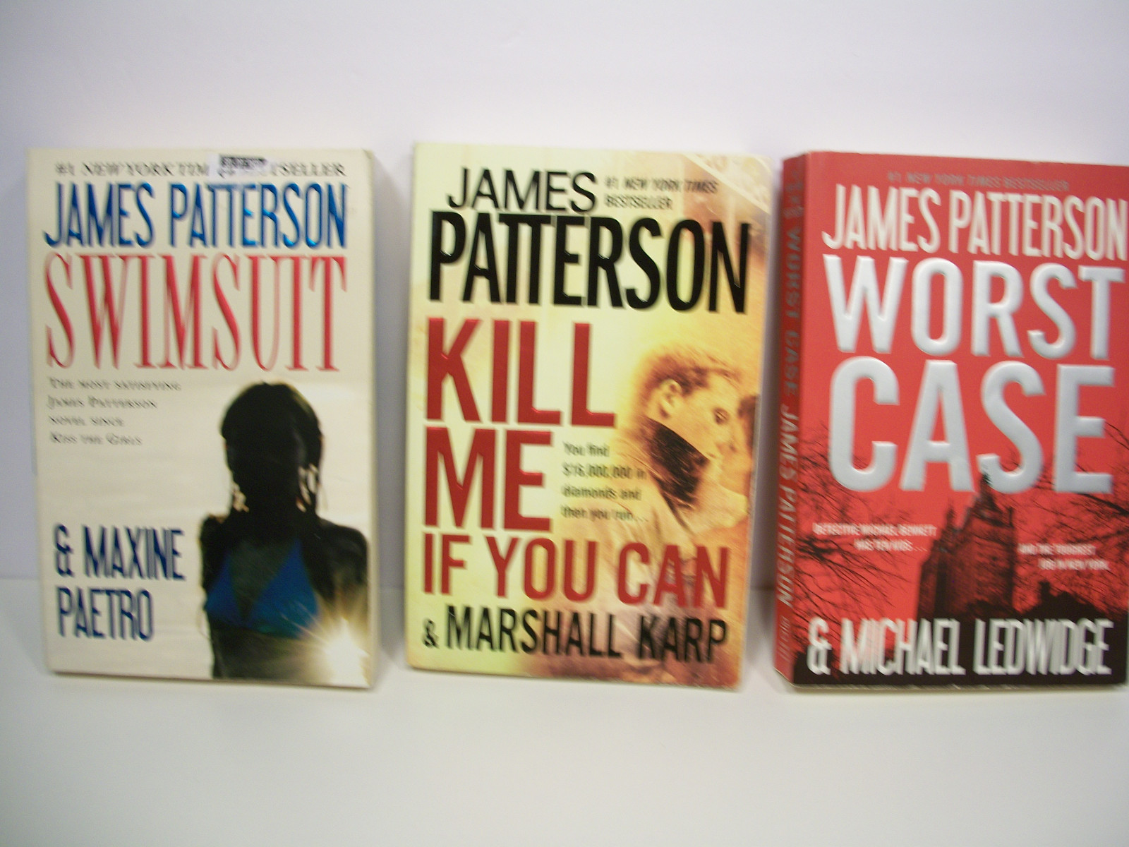 LOT OF 9 JAMES PATTERSON LARGE SOFTCOVER BOOKS LOT #17