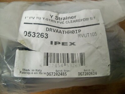 NEW IPEX FIP 053263 RV TU Y-STRAINER 1'' PVC RVUT105 FREE PRIORITY S&H
