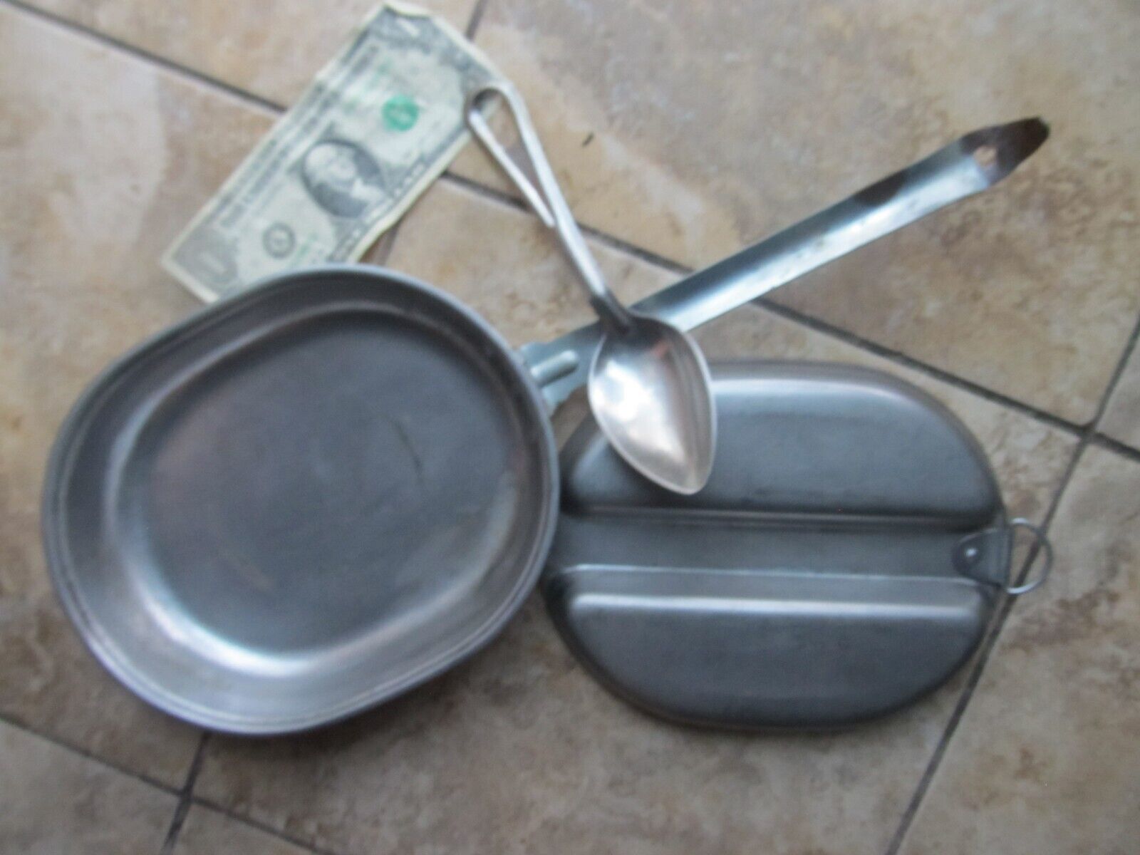 Nice WWII U.S. Army MESS KIT, Fry Pan w/Tray, COMPLETE w