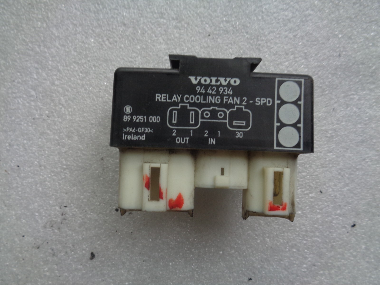 Volvo 850 940 960 C70 S70 V70 2 speed Cooling Fan Relay 1398845 9442934
